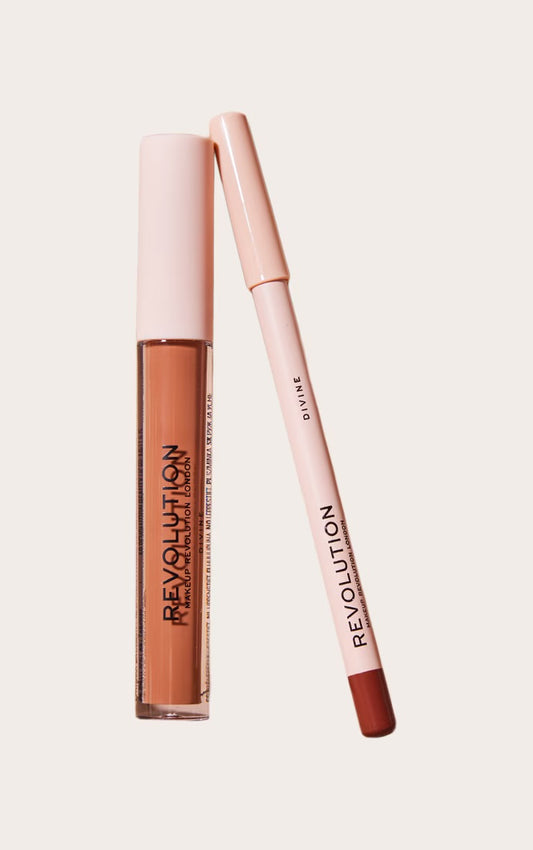 Makeup Revolution Lip Contour Kit (lip/gloss/3ml + lip/pencil/1g)