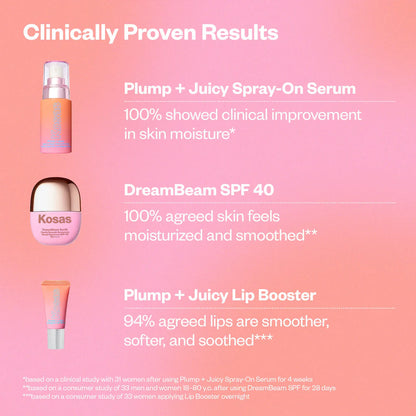 Kosas - Plump + Juicy Makeup Prep Skincare Set