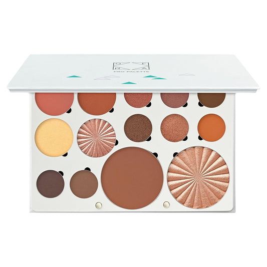 OFRA Pro Palette Boho - 4-in-1 Full Face Makeup Palette with Blush, Eyeshadows, Highlighter, Bronzer, Banana Powder